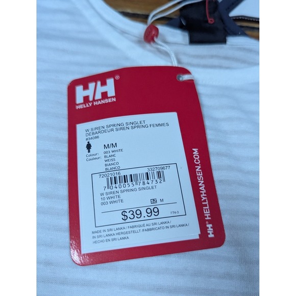 Helly Hansen Women's Medium Siren Spring Singlet Tank Top Summer Gym Workout NWT - Picture 5 of 9